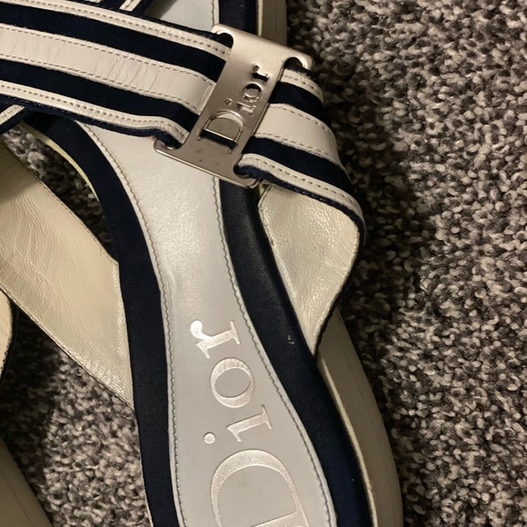 Vintage Dior Slides/Sandals size 39 with dust bag/retailed $495! - Picture 12 of 12